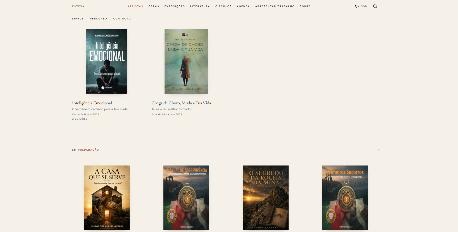 ESTEVA — Literatura do autor